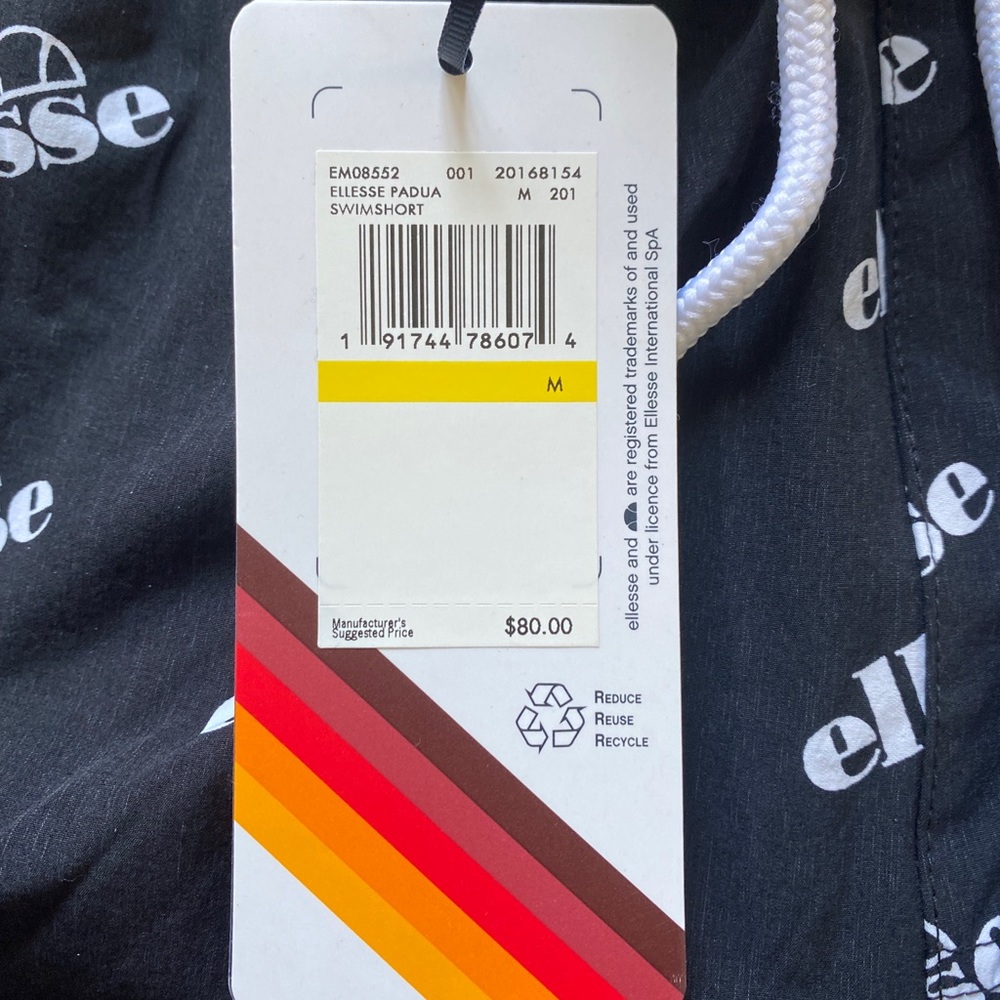 Ellesse Pattern Swim Shorts - Picture 2 of 4